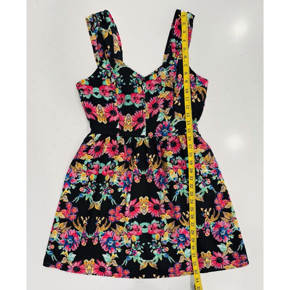 Anthropologie Under Skies Retro Floral Print Mini Dress Style #91442 - Picture 5 of 7